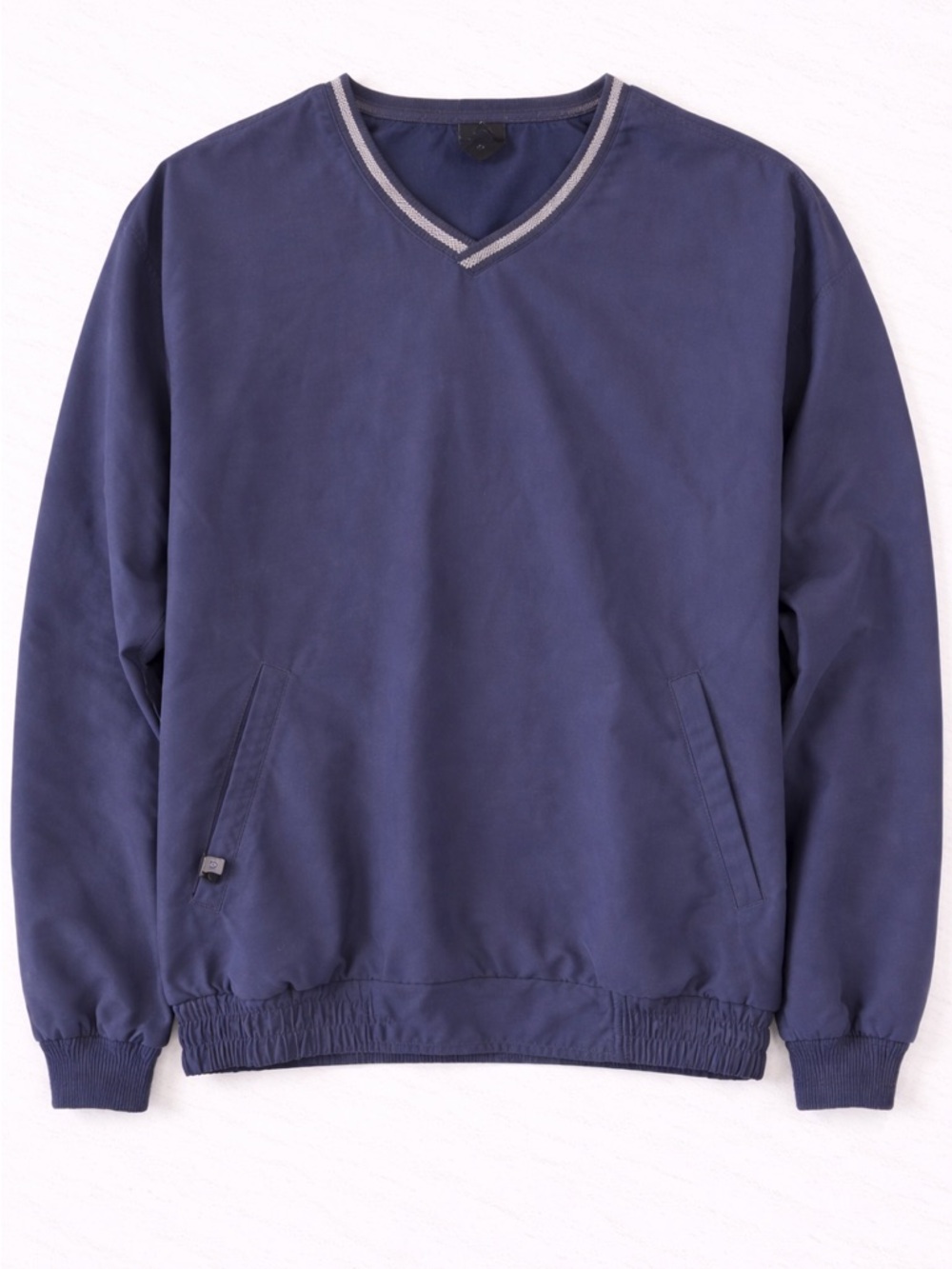 Nike V-Neck Windbreaker Pullover Jacket Men’s Large Navy Golf Lightweight Swoosh